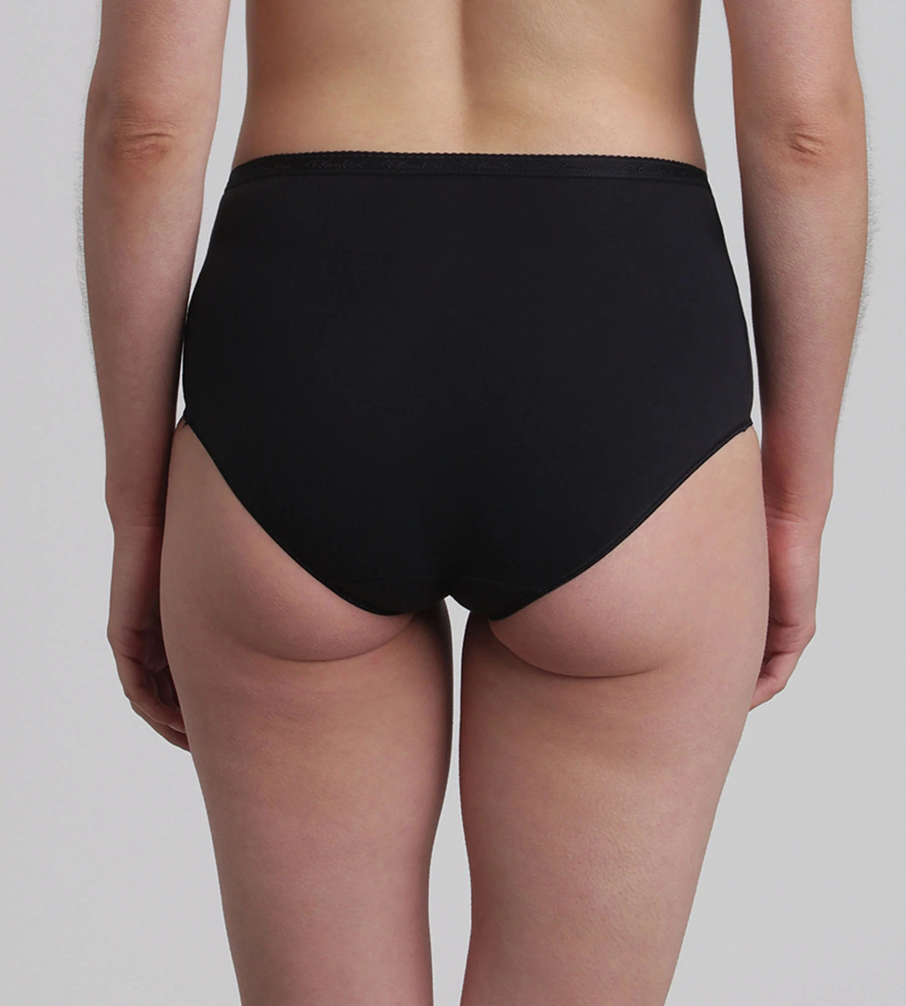 Pacco da 2 slip vita alta neri Cotone Bio - Image 2