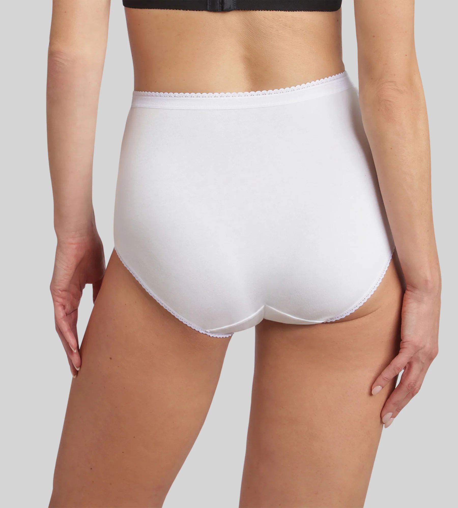 Pacco di 3 slip a vita alta lavanda Cotone Stretch - Image 2