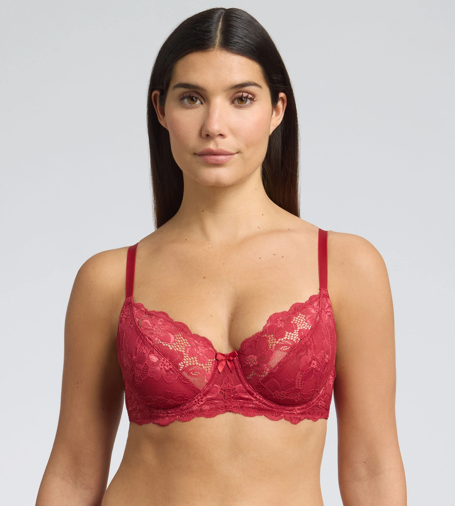 Reggiseno a balconcino con ferretto porpora Essential Elegance