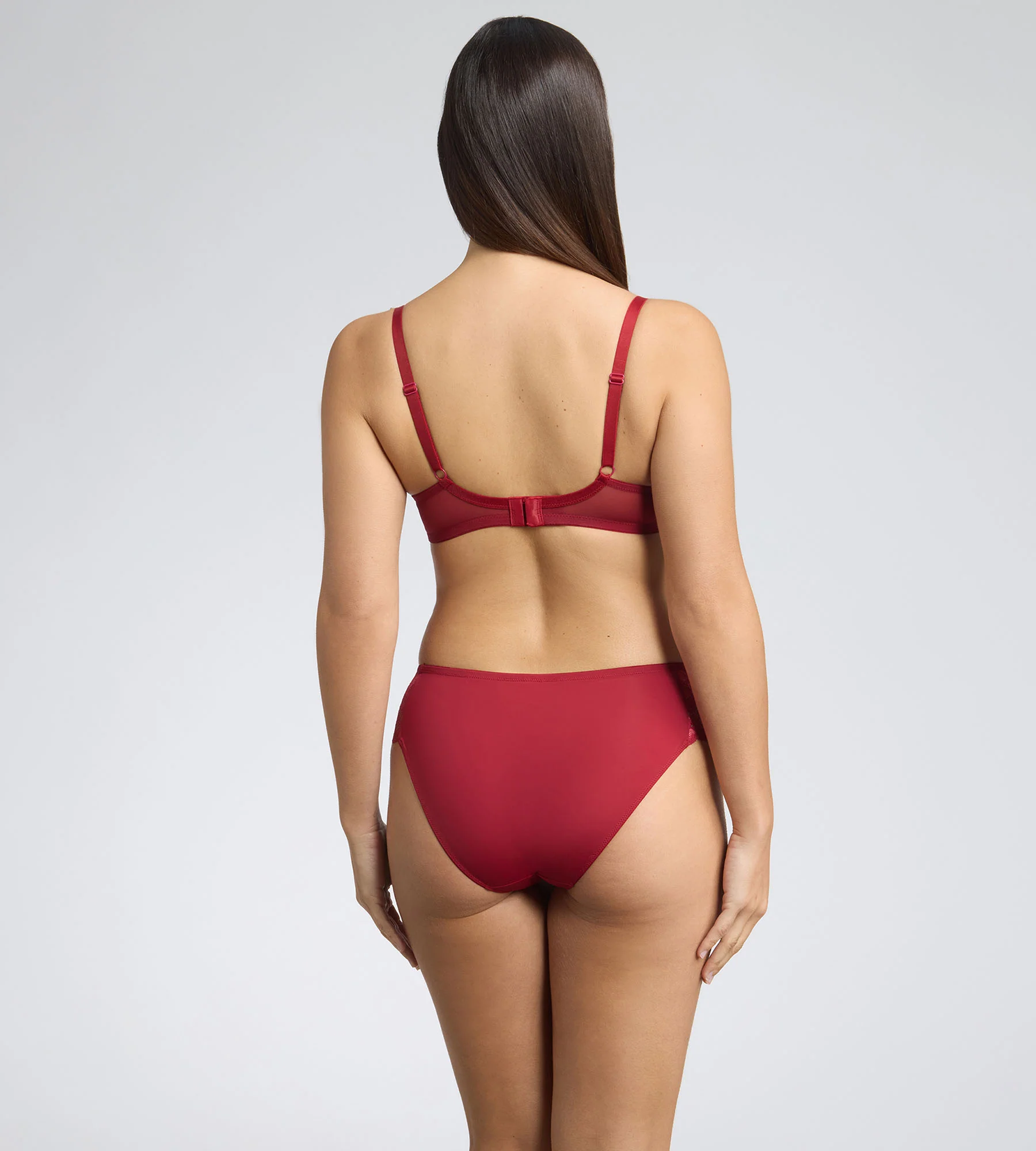 Reggiseno a balconcino con ferretto porpora Essential Elegance - Image 4