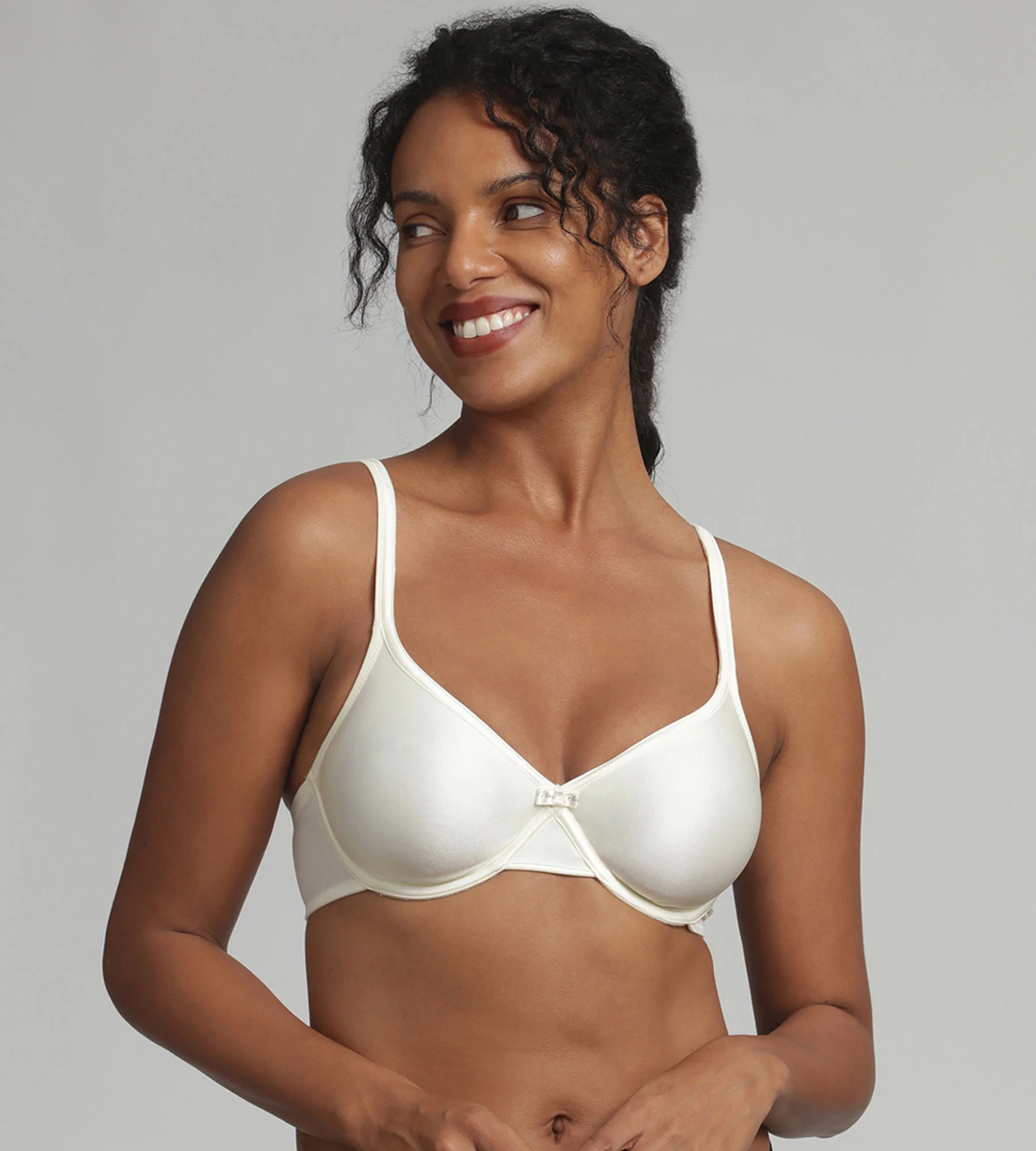 Reggiseno con ferretto avorio Satiny Micro Support