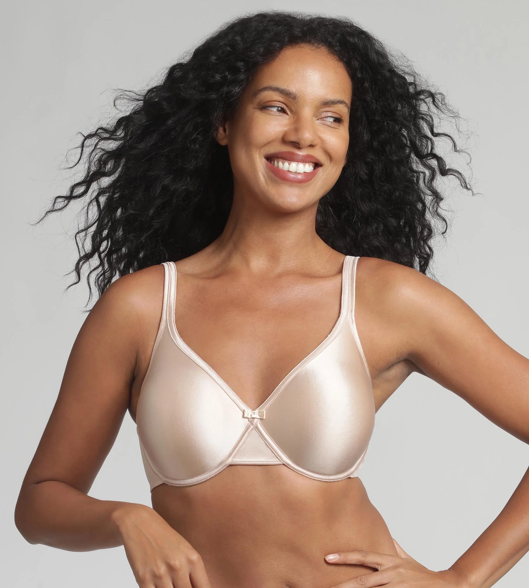 Reggiseno con ferretto beige Satiny Micro Support