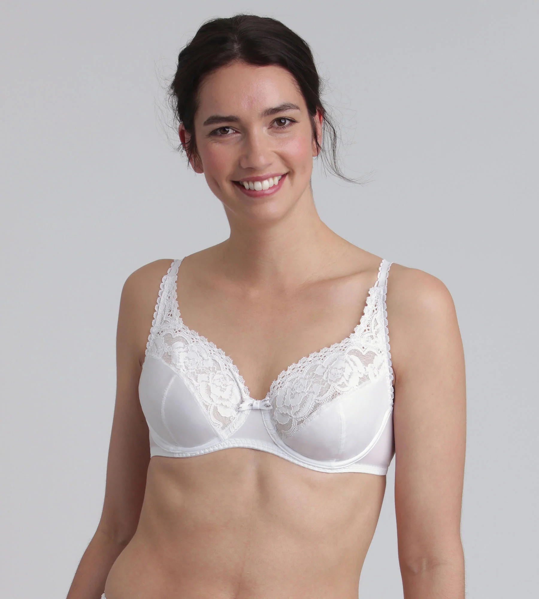 Reggiseno con ferretto bianco Flowery Lace Micro Riciclato