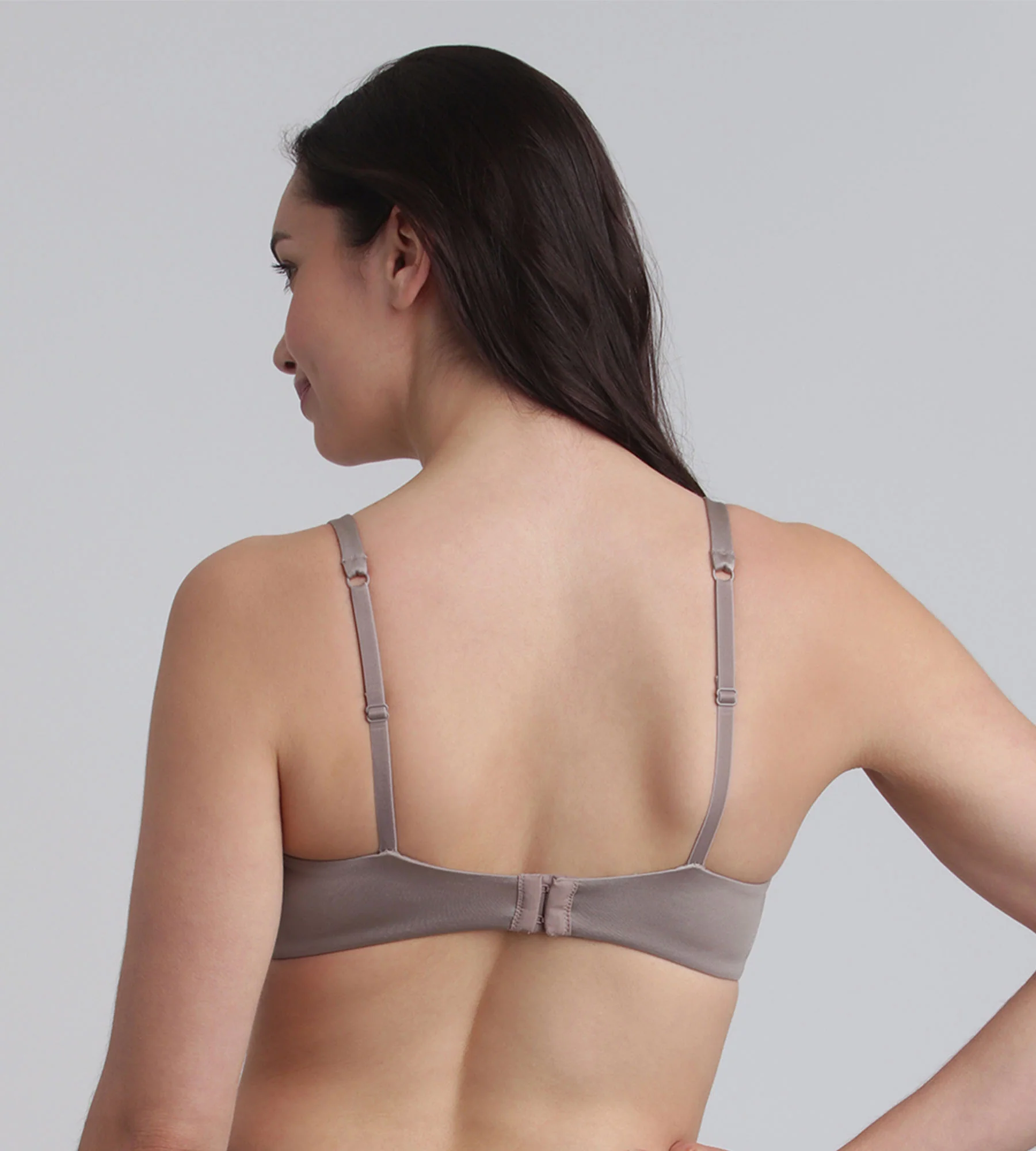 Reggiseno con ferretto rimovibile tortora 24 Ore Soft Absolu - Image 2