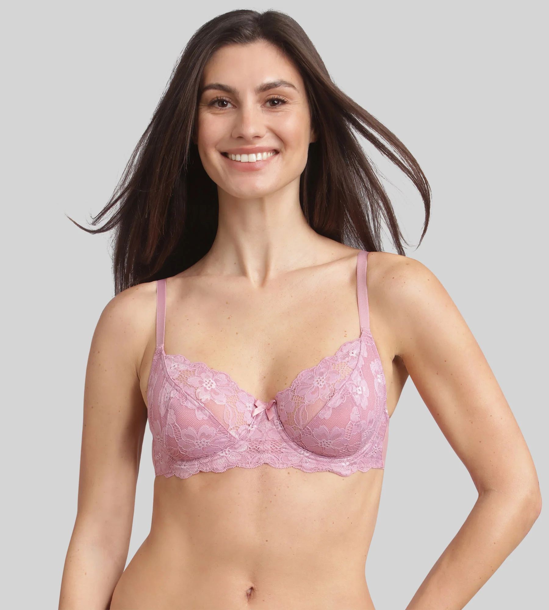 Reggiseno con ferretto rosa orchidea Essential Elegance