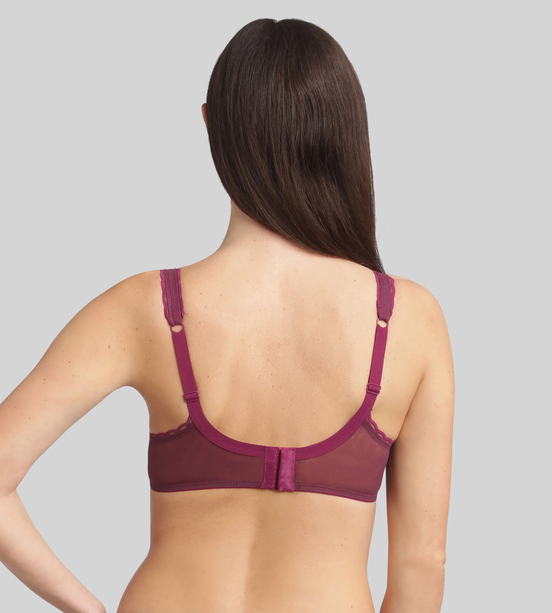 Reggiseno con ferretto viola imperiale Criss Cross Femminile Riciclato - Image 2