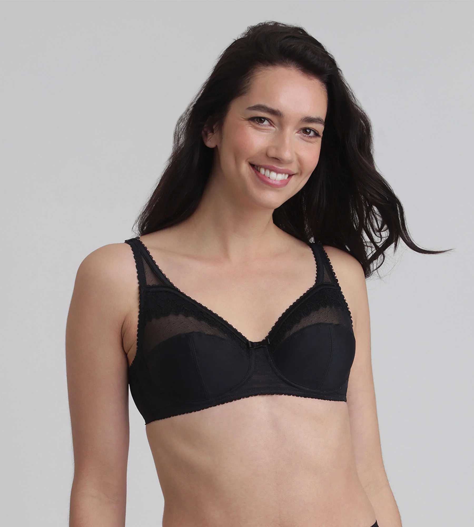 Reggiseno modellante nero Criss Cross Classico Microfibra