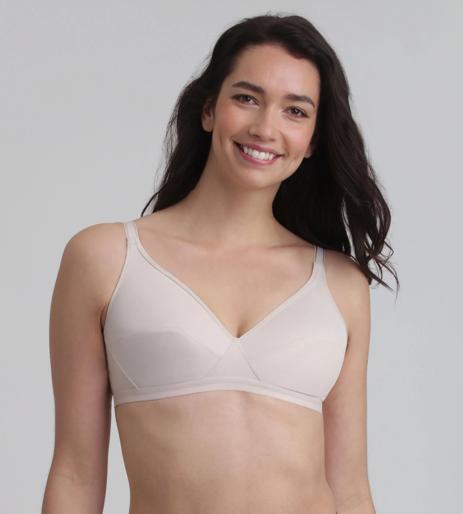 Reggiseno senza ferretto beige Basic Micro Support