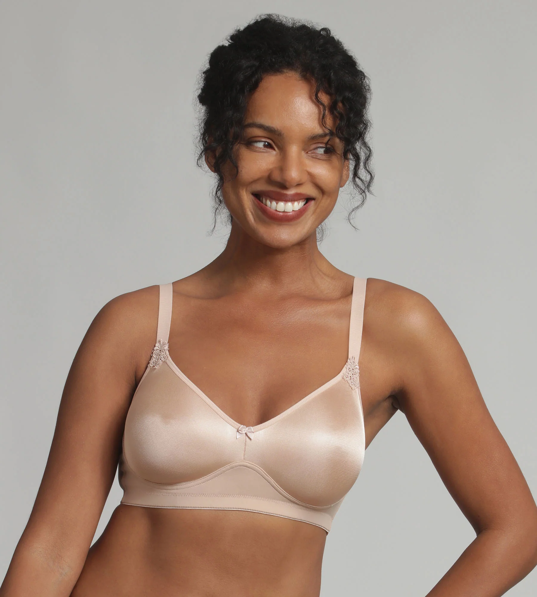 Reggiseno senza ferretto beige Essential Support