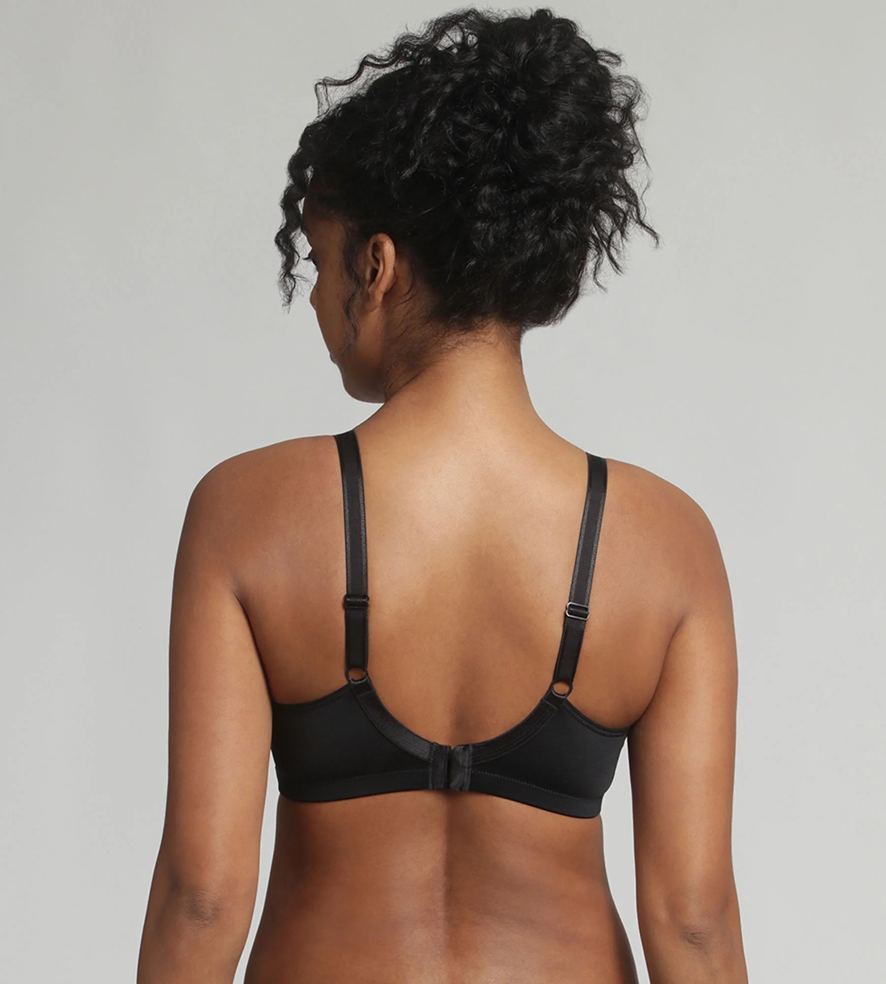 Reggiseno senza ferretto nero Criss Cross Microfibra - Image 2