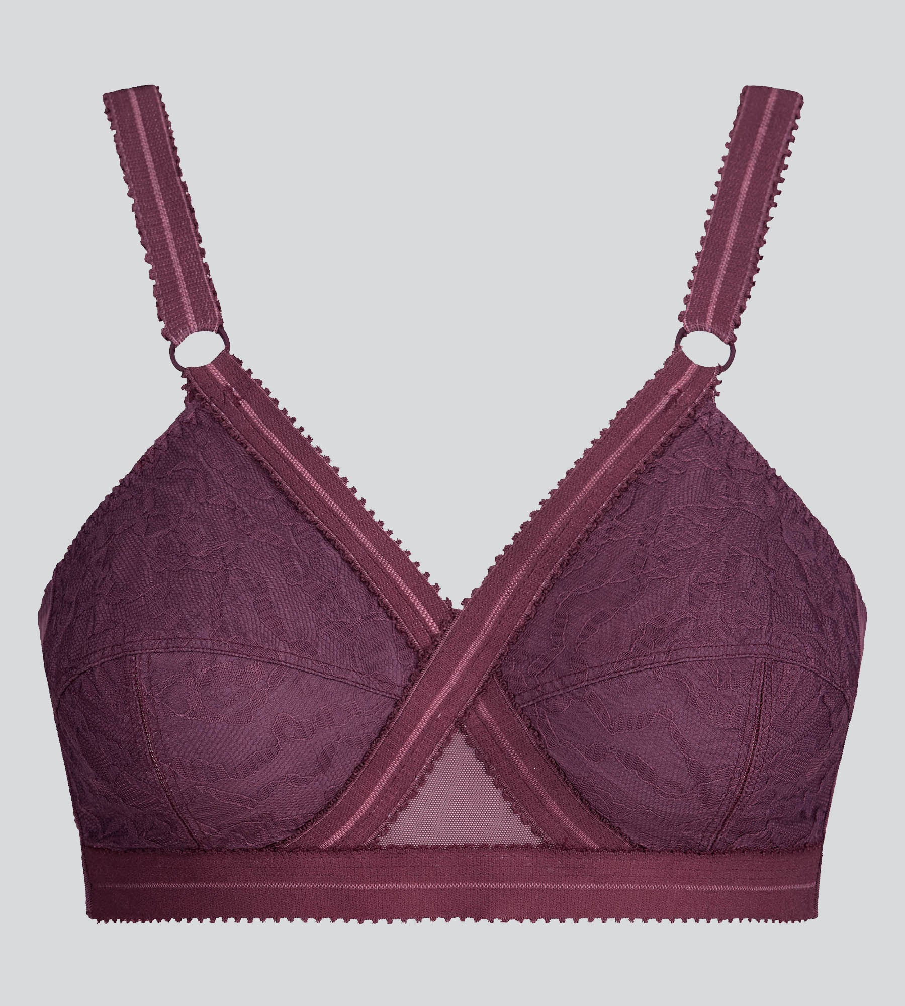 Reggiseno senza ferretto viola Criss Cross 556 - Image 5