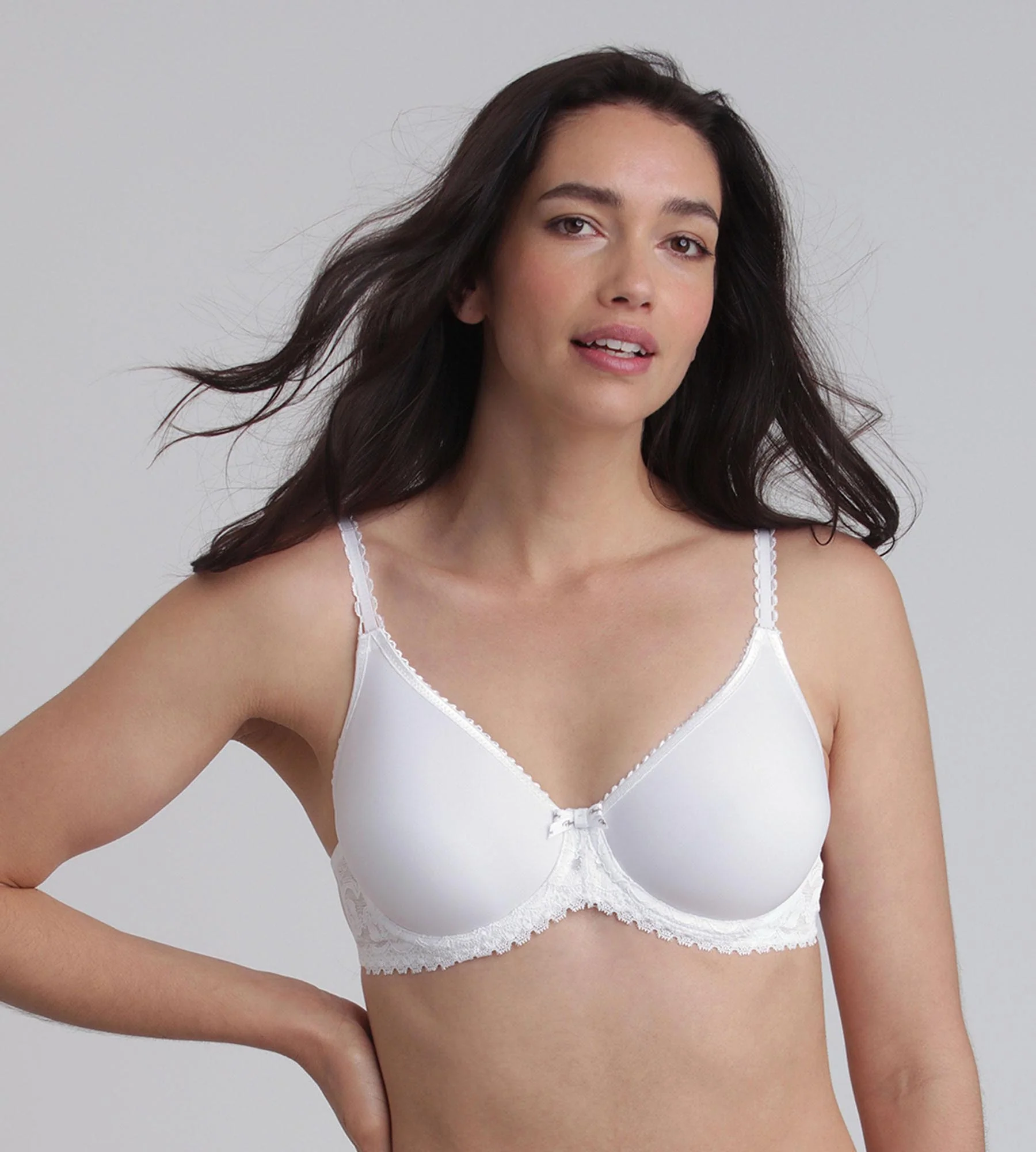 Reggiseno spacer con ferretto bianco Flowery Lace Riciclato