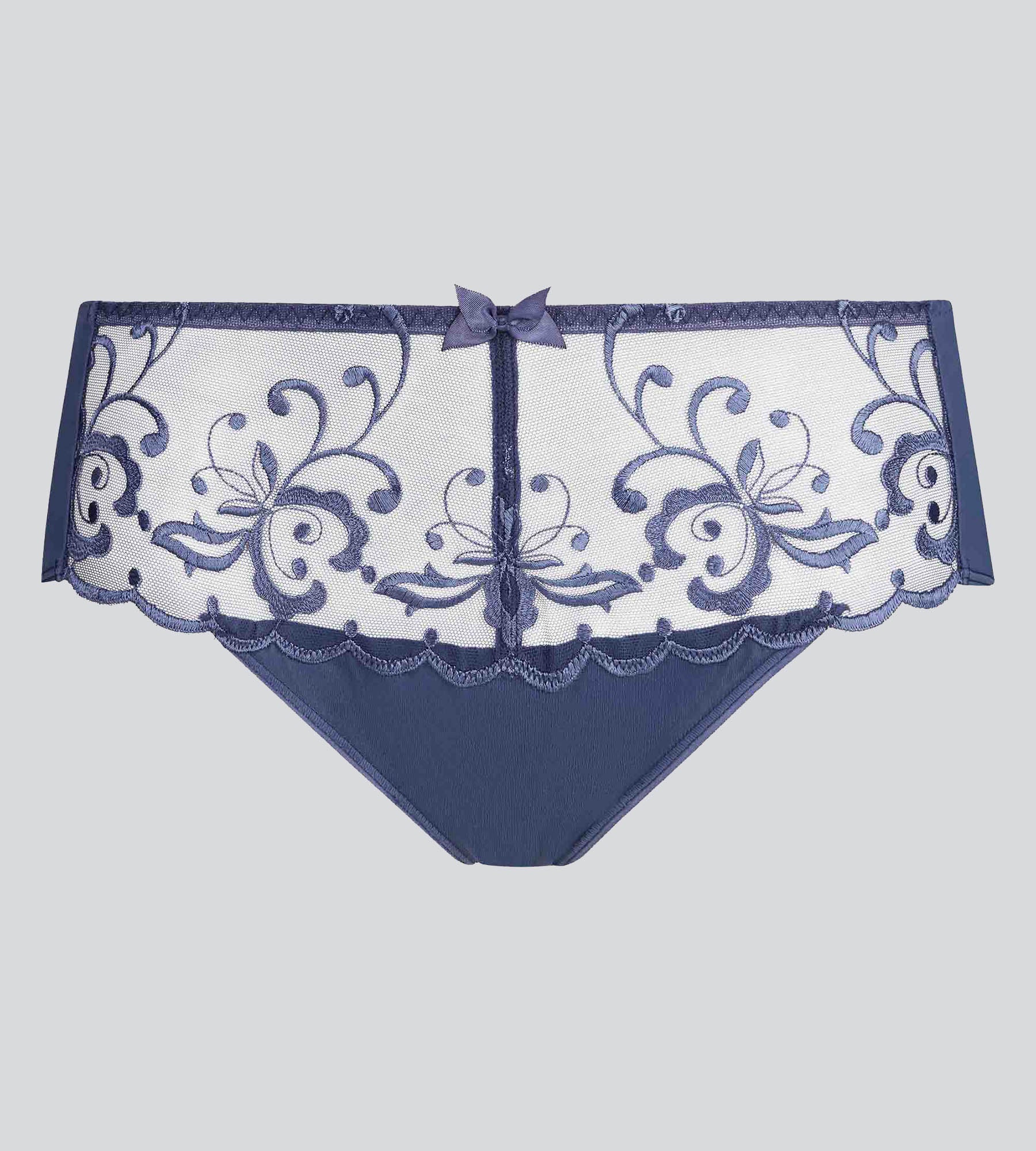 Slip blu cobalto Essential Elegance Embroidery - Image 5