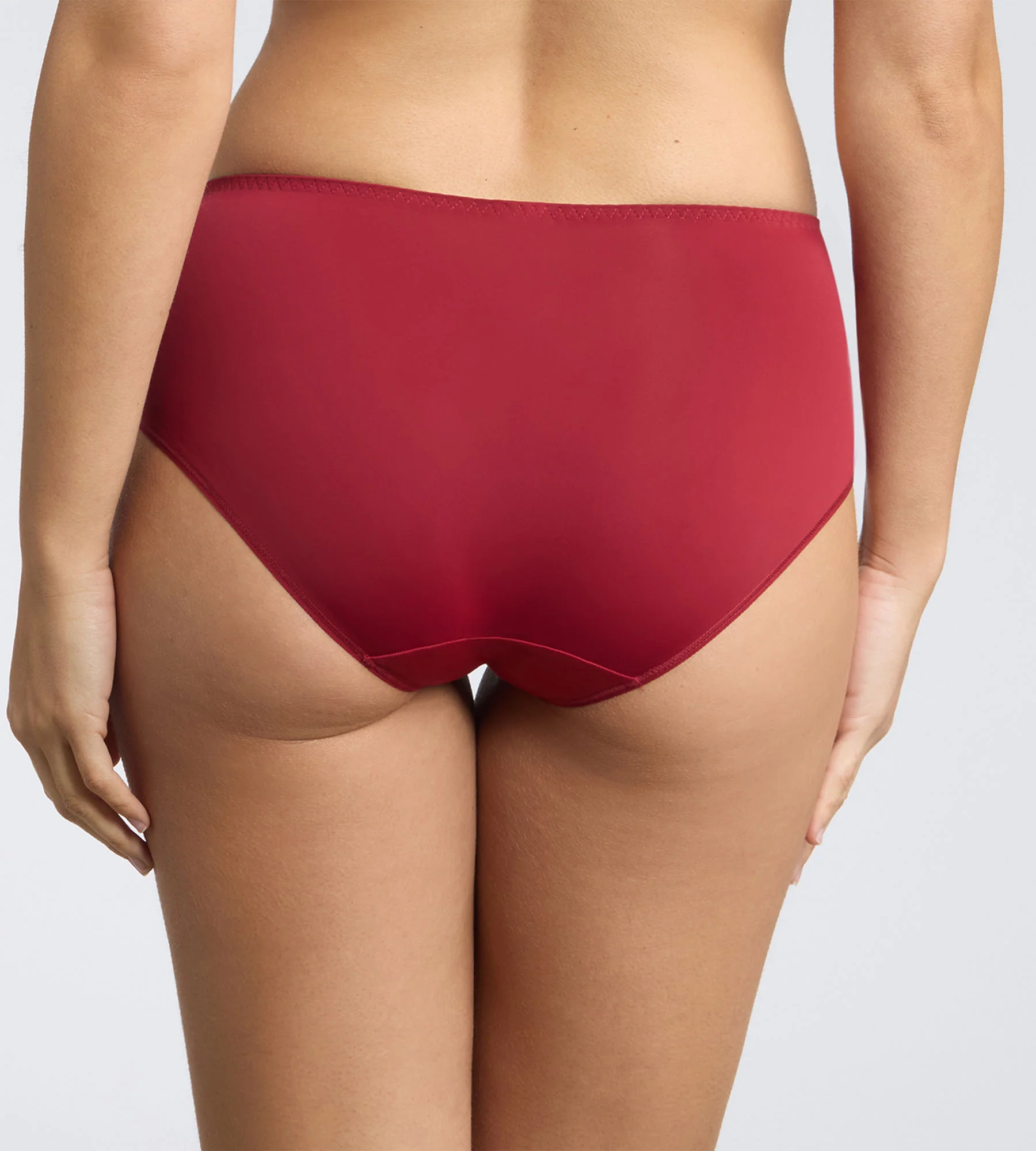 Slip rosso velluto Essential Elegance Embroidery - Image 2