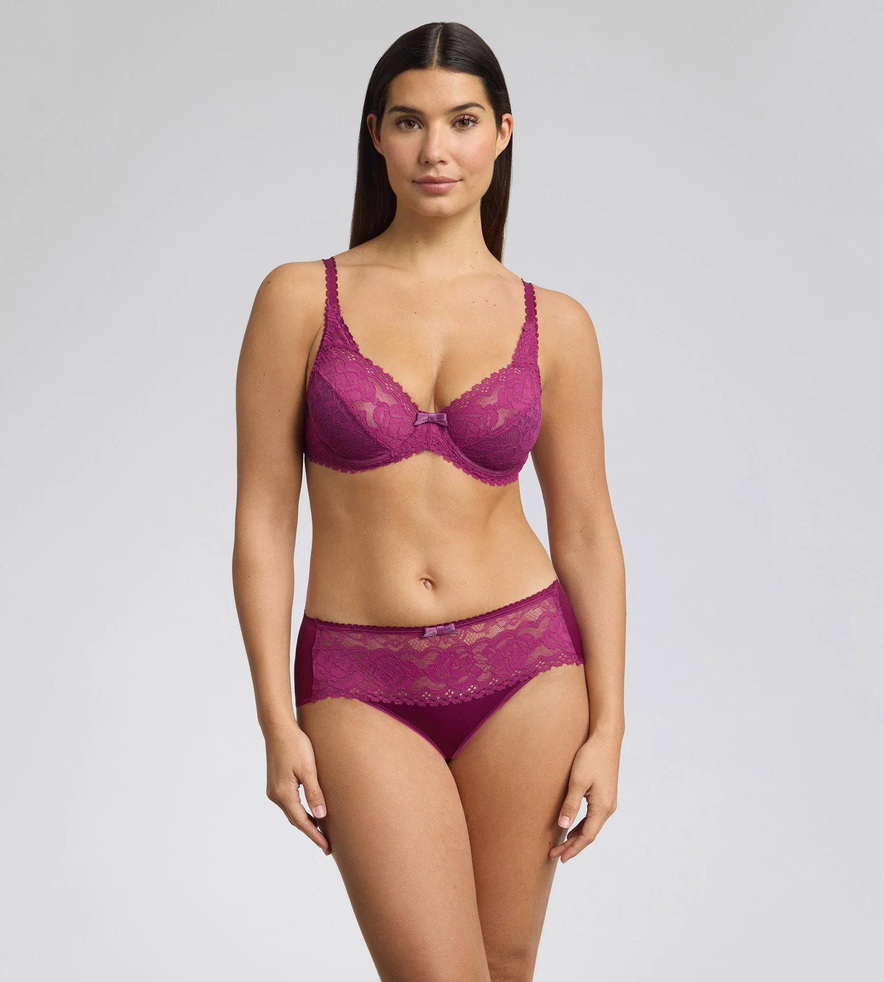 Slip viola imperial Flowery Lace Riciclato - Image 3